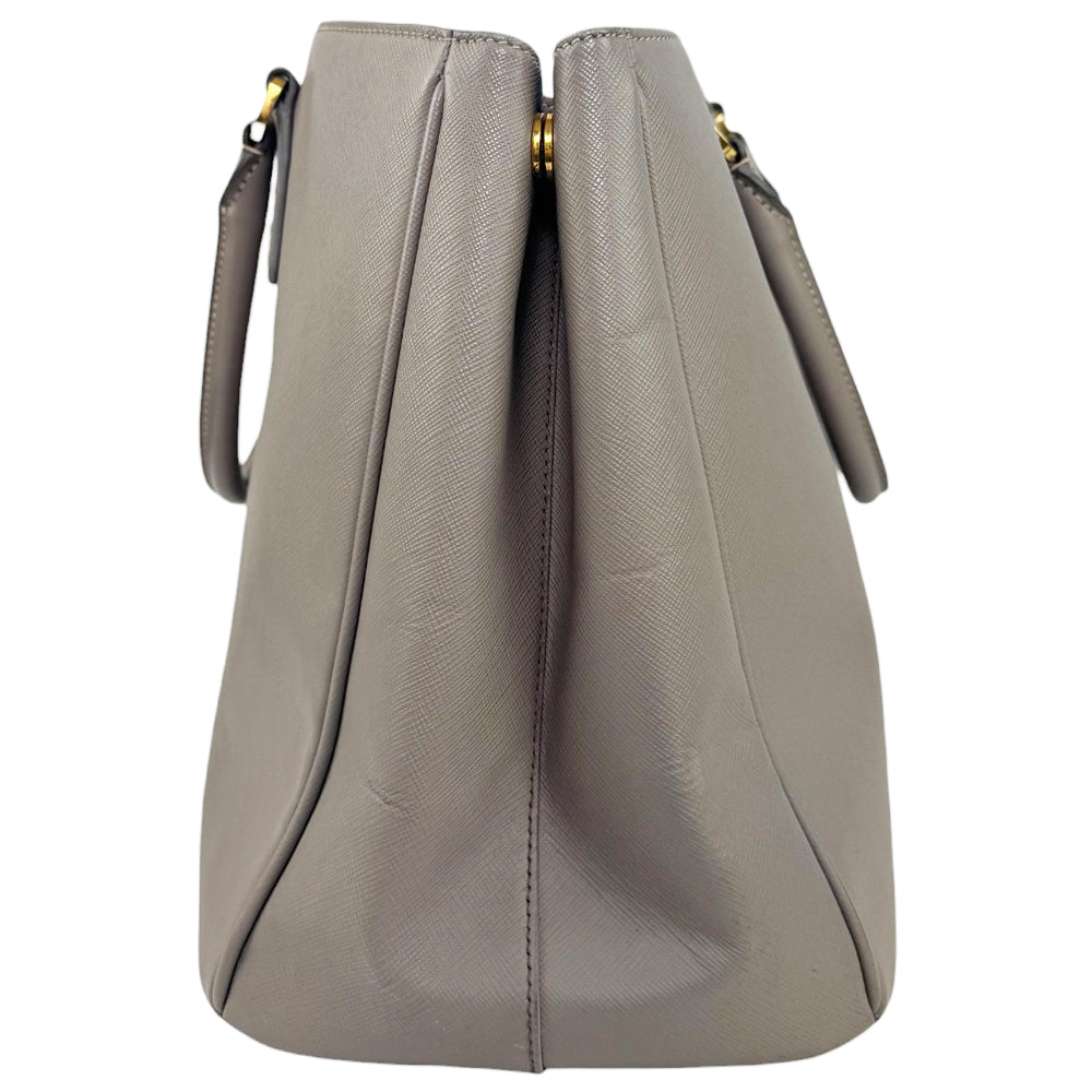 PRADA Galleria Saffiano Grey Leather Handbag LHQ905
