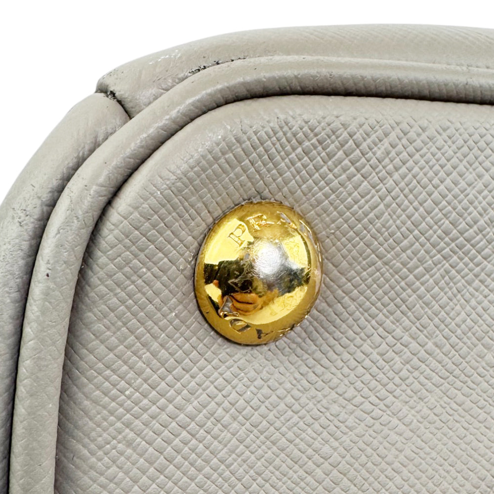 PRADA Galleria Saffiano Grey Leather Handbag LHQ905