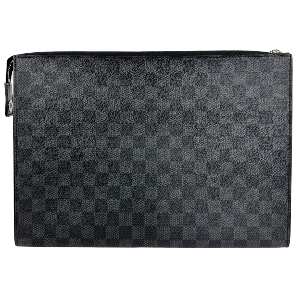 LOUIS VUITTON Damier Graphite Pochette 24H Pouch Clutch LHQ906