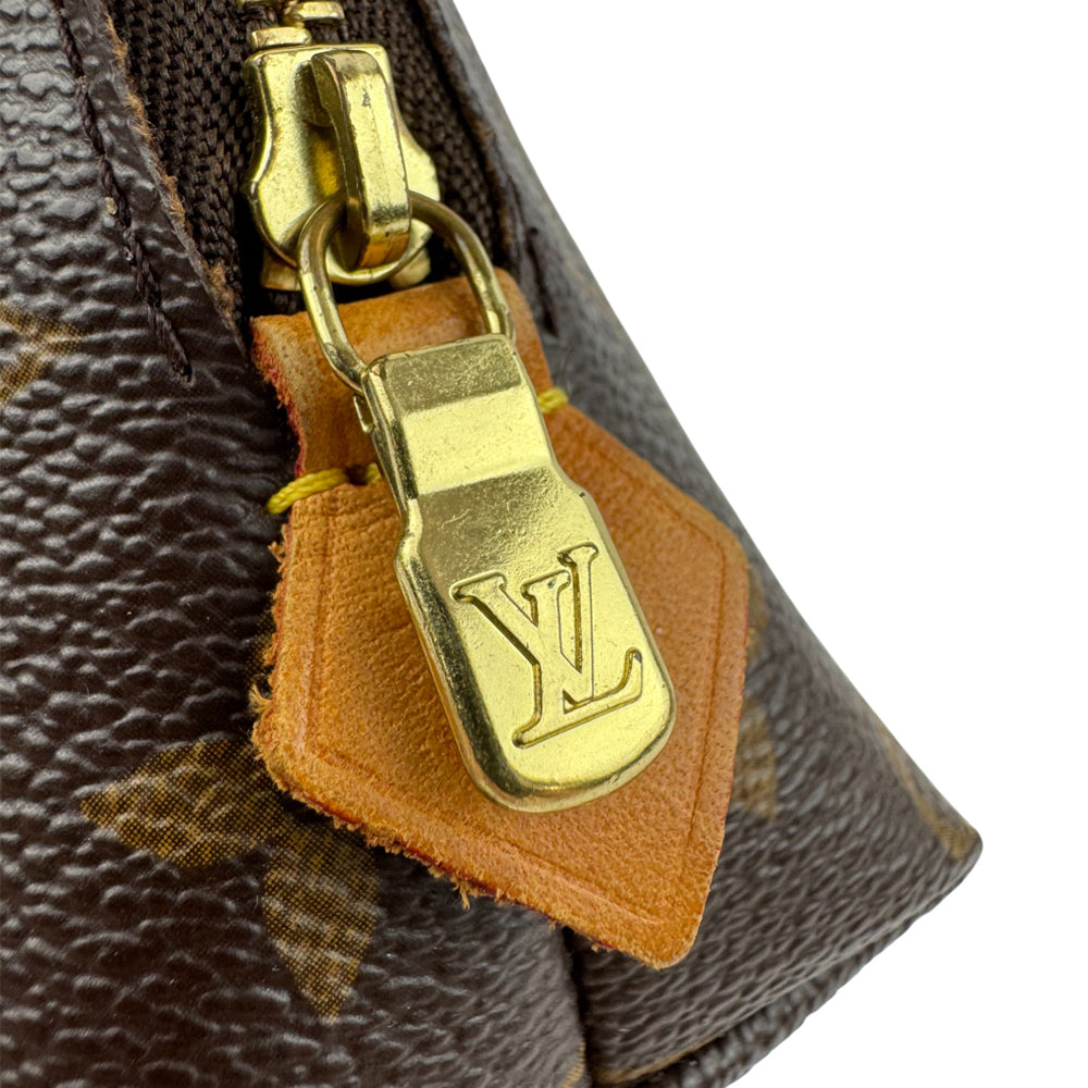 LOUIS VUITTON Brown Monogram Cosmetics Pouch Bag LHQ918