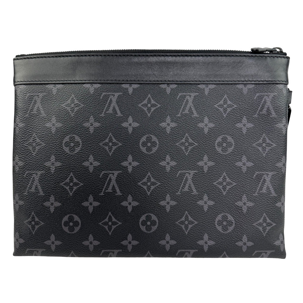LOUIS VUITTON Monogram Graphite Pochette To Go Pouch Clutch LHQ919