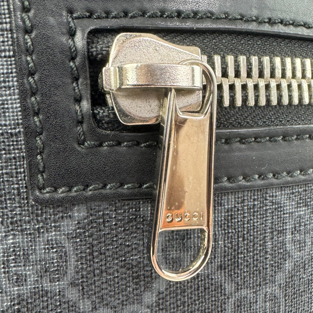 GUCCI Small GG Black Supreme Canvas Crossbody Shoulder Bag LHQ924
