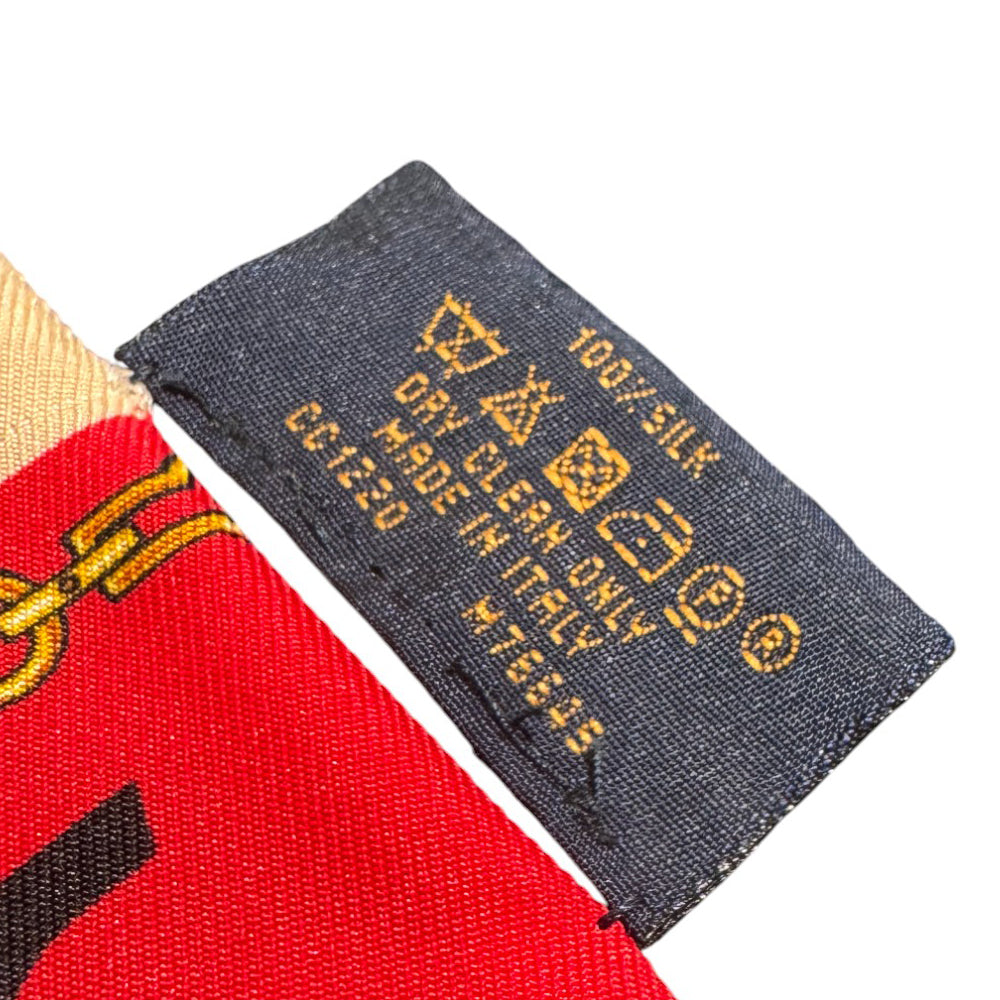 LOUIS VUITTON Monogram Silk Tribute Bandeau Twilly Scarf LHQ937