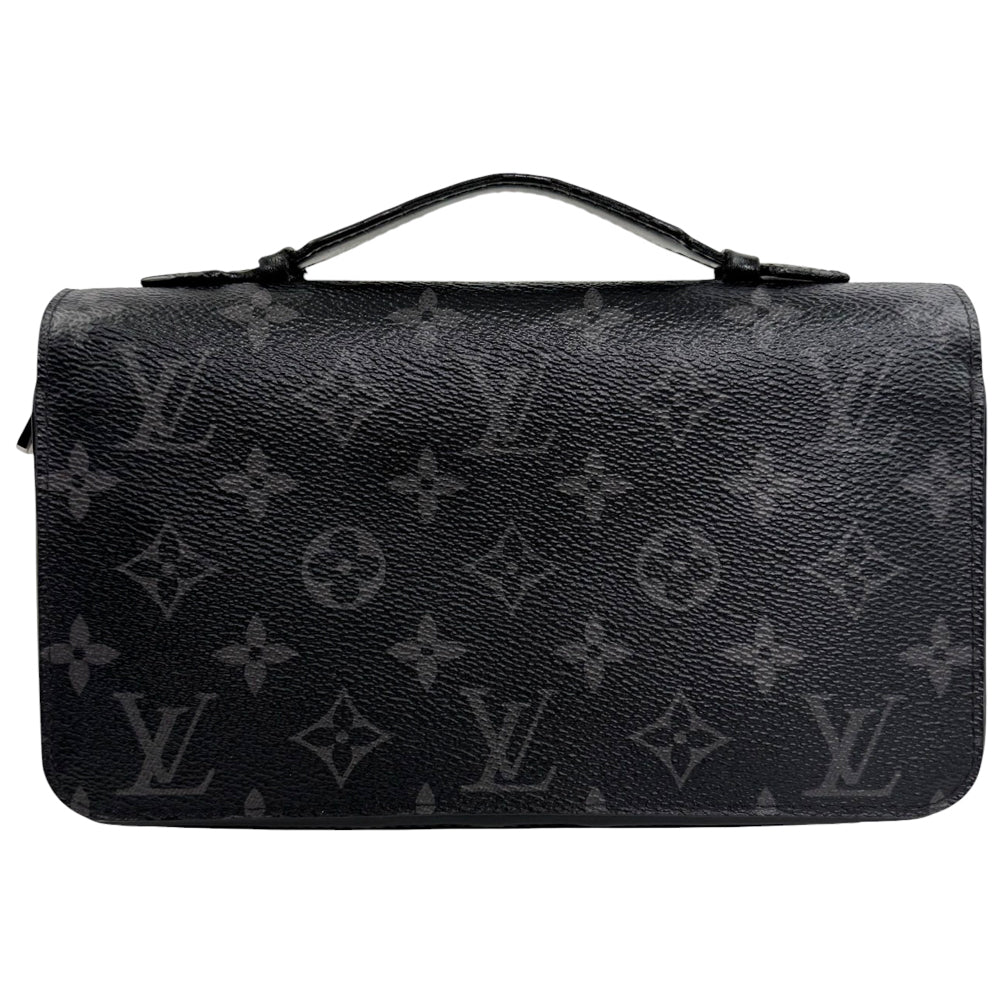 LOUIS VUITTON Zippy Black Monogram Pouch Clutch LHQ945