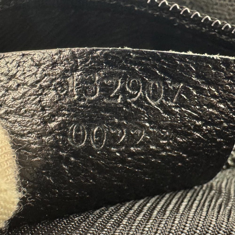 GUCCI GG Black Nylon Crossbody Shoulder Bag LHQ948