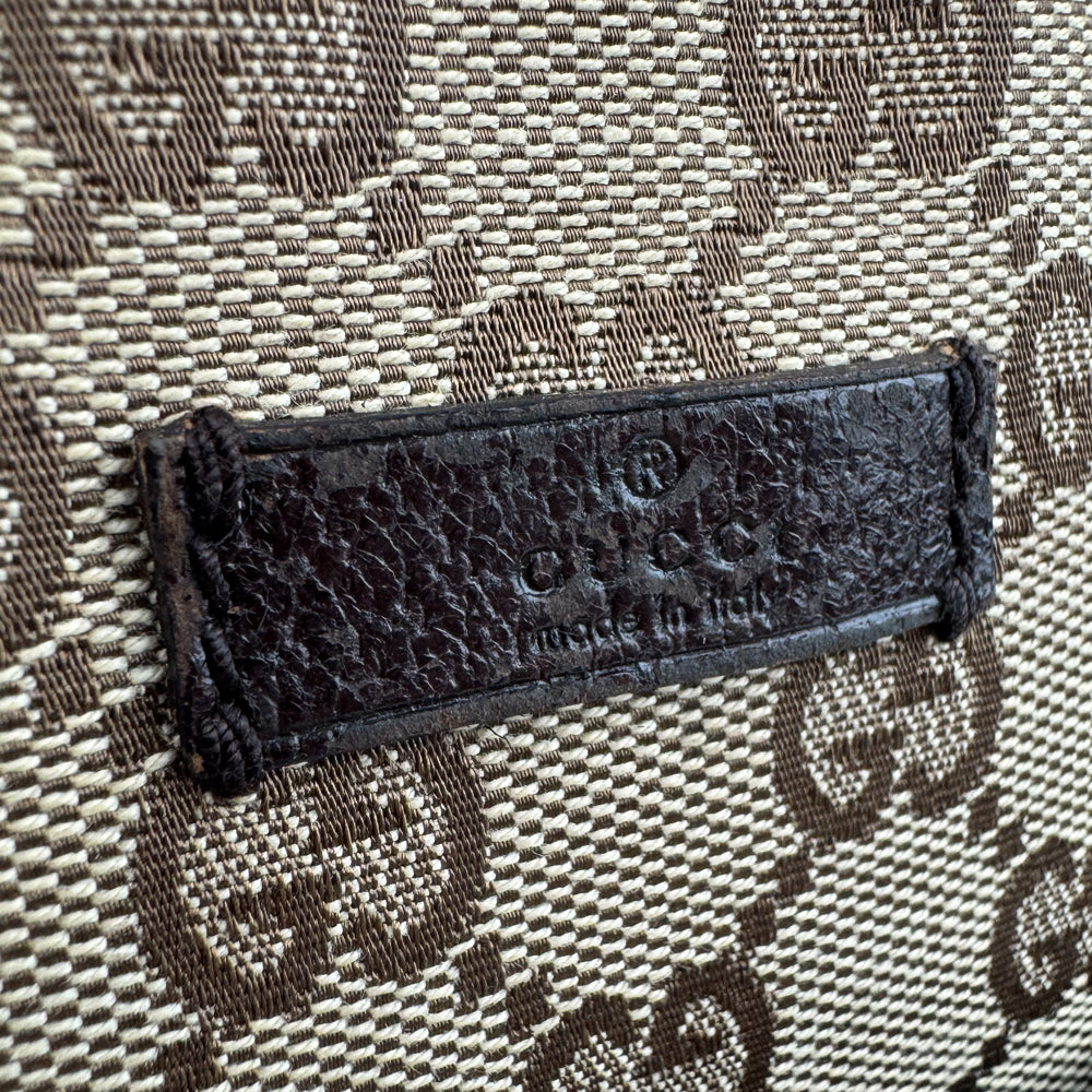 GUCCI GG Brown Canvas Crossbody Shoulder Bag LHQ949