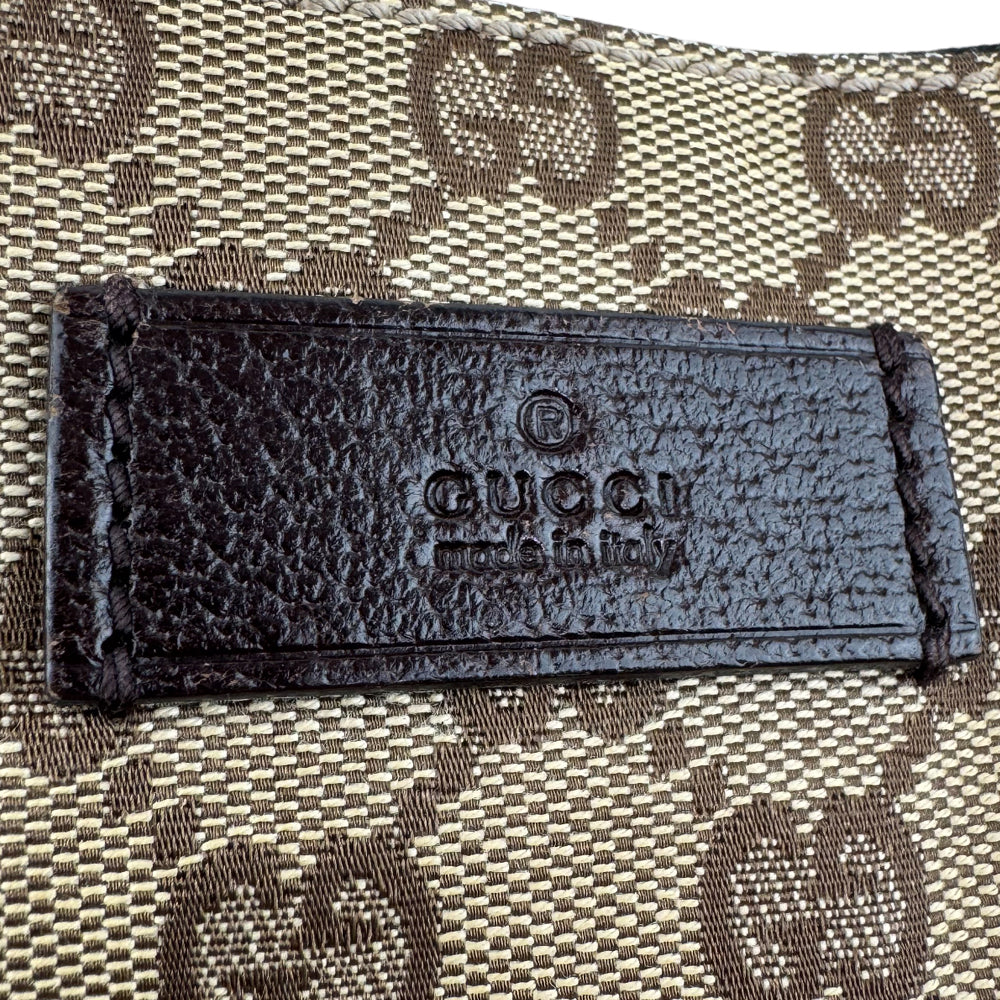 GUCCI GG Brown Canvas Crossbody Shoulder Bag LHQ951