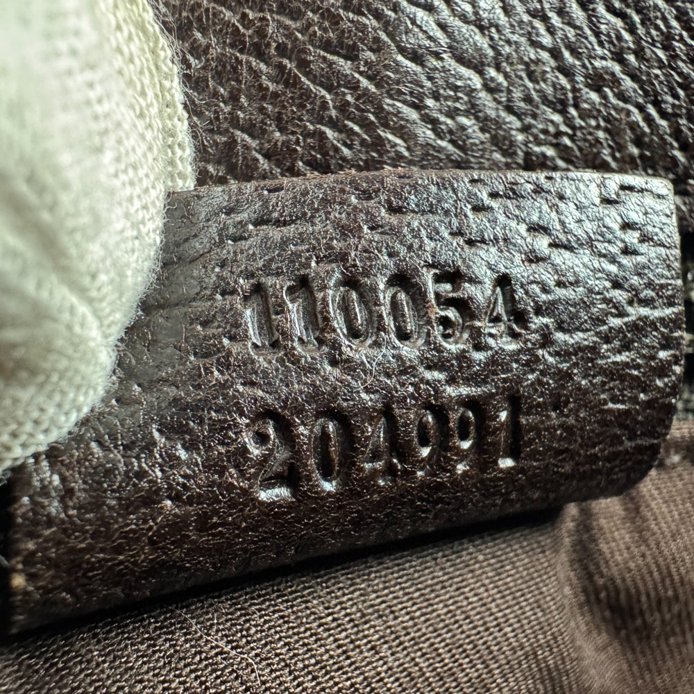 GUCCI GG Brown Canvas Crossbody Shoulder Bag LHQ951