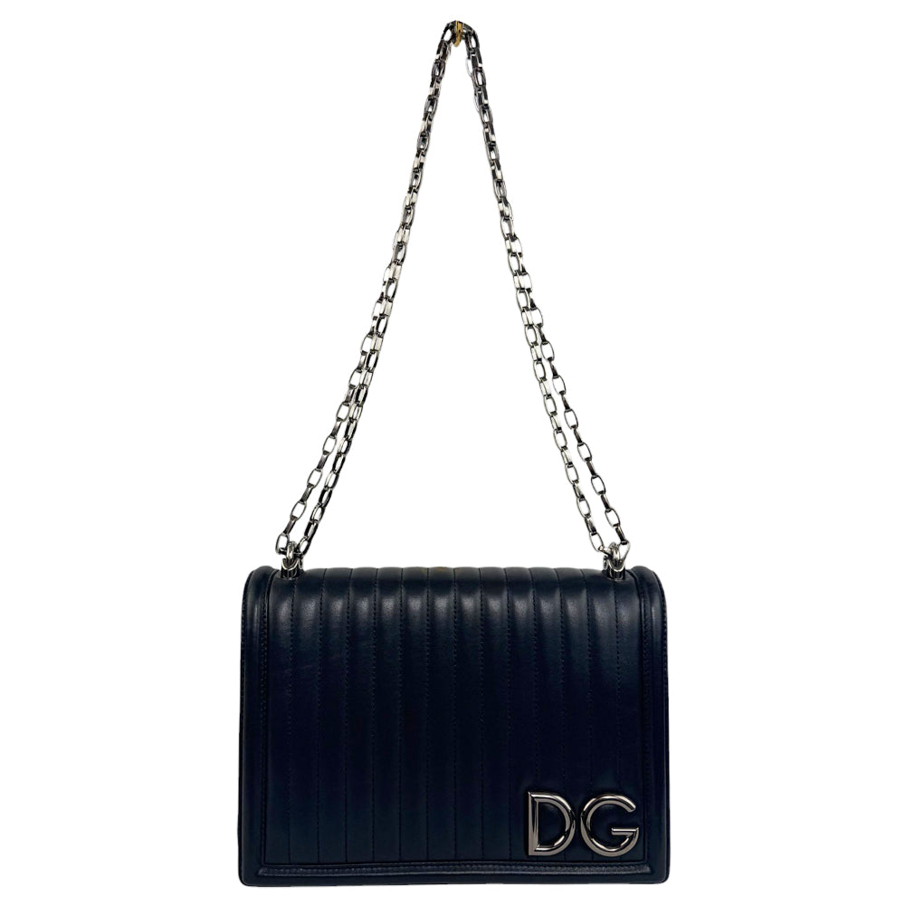DOLCE & GABBANA Black Quilted Leather Bag LHQ955