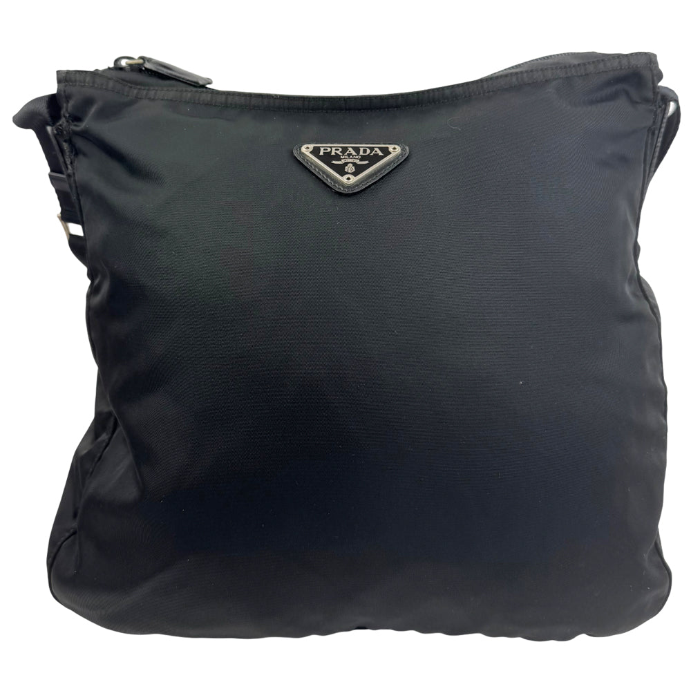 PRADA Black Nylon Crossbody Shoulder Bag LHQ963