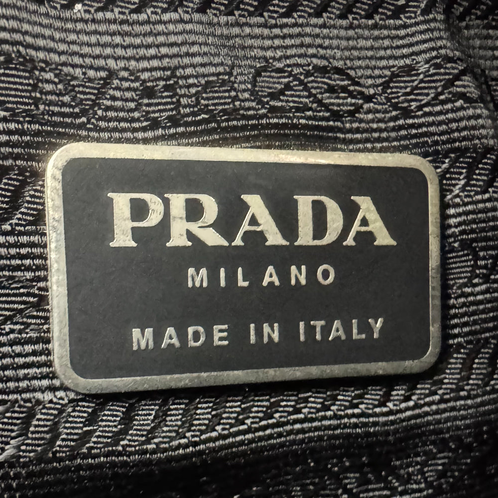 PRADA Black Nylon Crossbody Shoulder Bag LHQ963