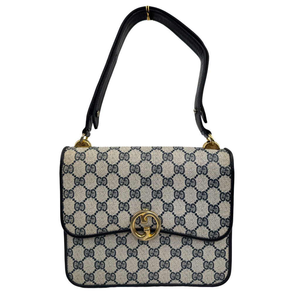 GUCCI Beige/Grey GG Supreme Shoulder Bag LHQ964