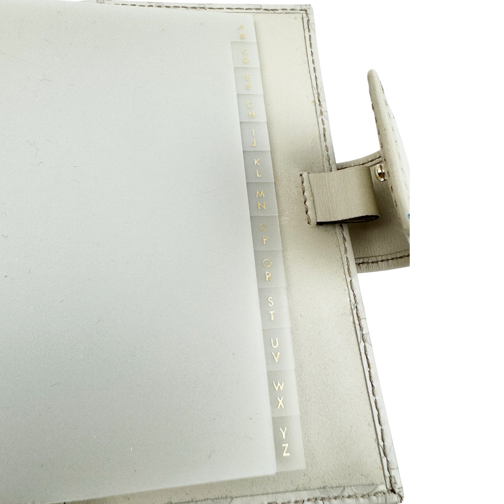GUCCI Cream Leather Guccissima Notebook/Card Holder LHQ965