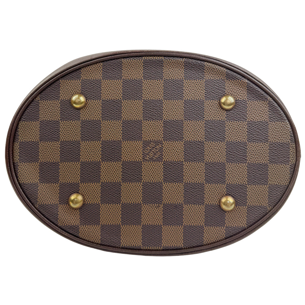 LOUIS VUITTON Damier Ebene Marais Bucket Shoulder Bag LHQ967