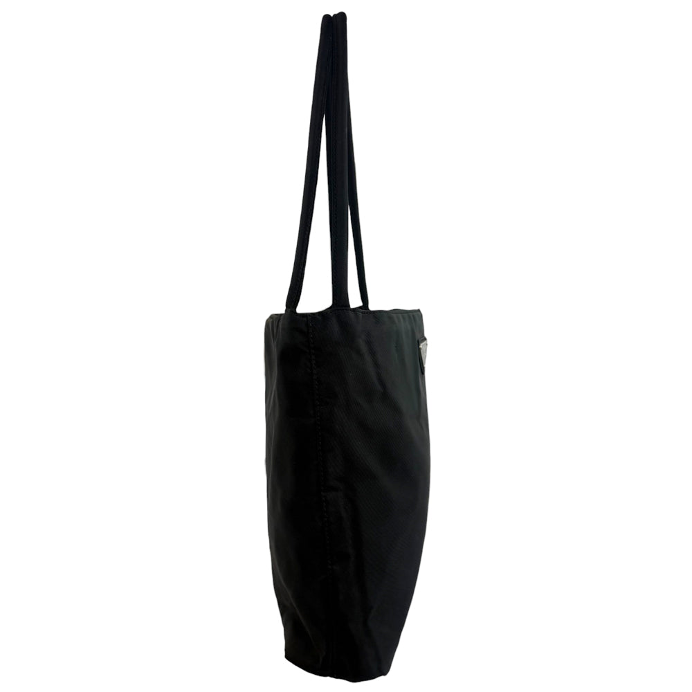 PRADA Black Nylon Tote Handbag LHQ969
