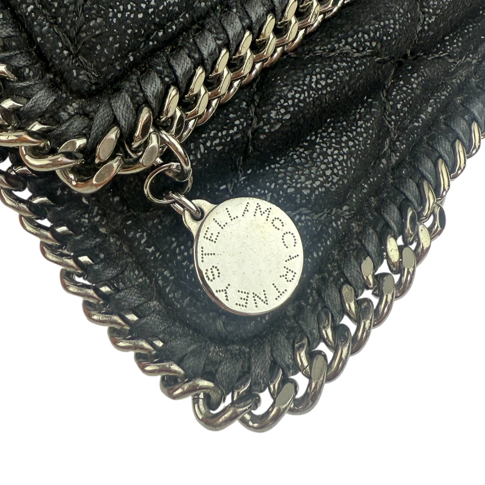 STELLA McCARTNEY Fallabella Black Clutch Bag LHQ972