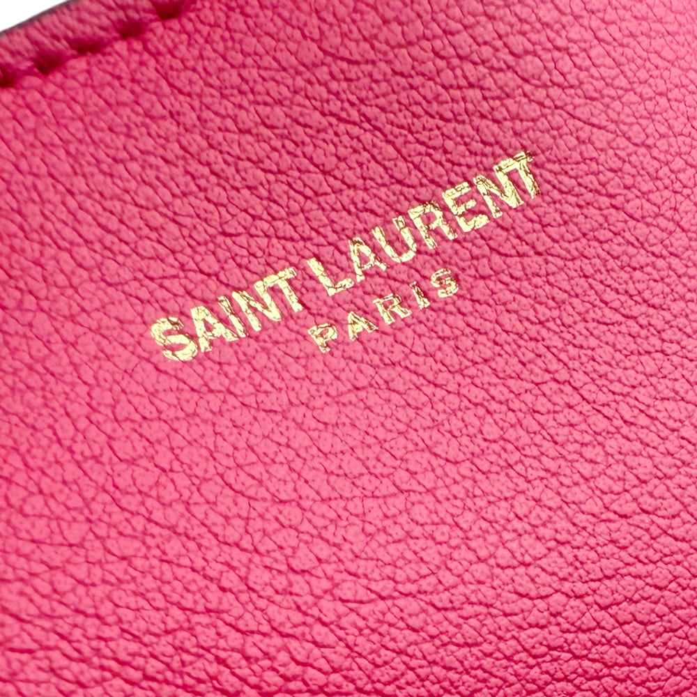 YSL SAINT LAURENT Tote Bag Shopper With Pouch in Pink LHQ980