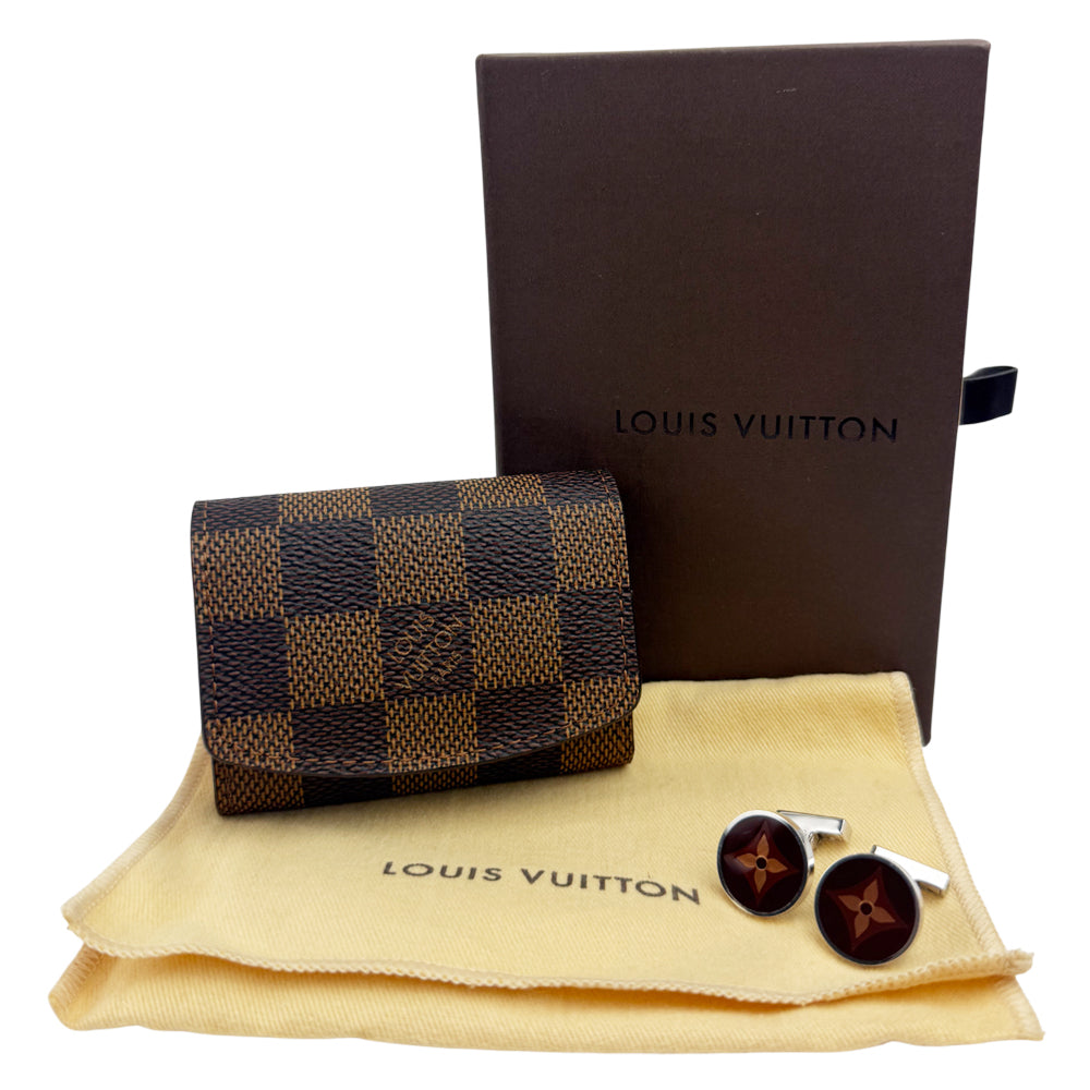LOUIS VUITTON Bouton de Manchette Fleur Cufflinks LHQ990