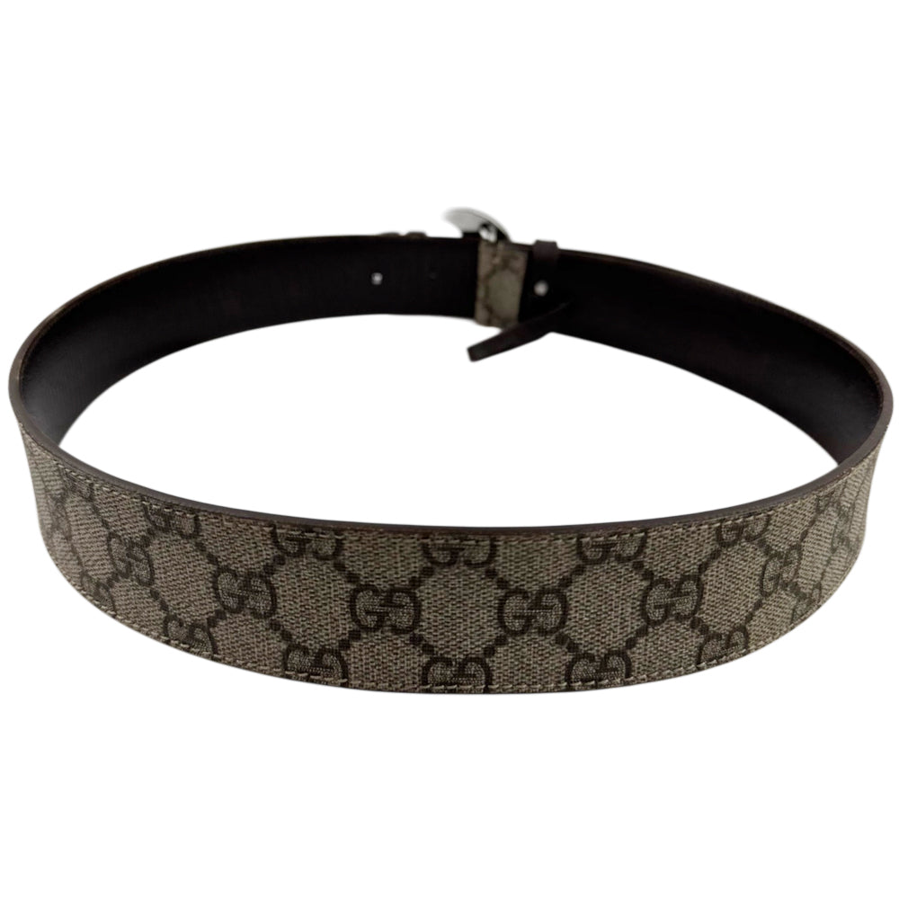 GUCCI GG Supreme Brown Belt Size 32" LHQ992