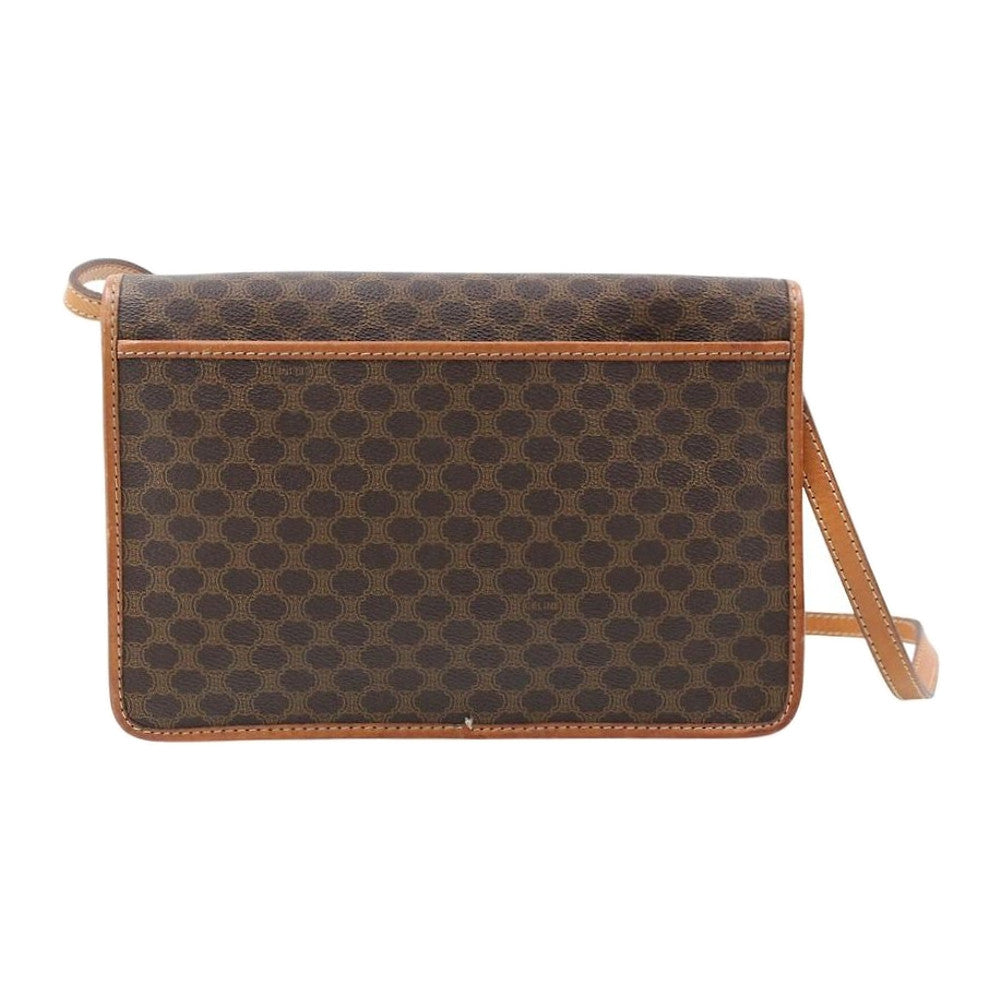 CELINE Brown Macadam Shoulder Crossbody Bag LHQ2329