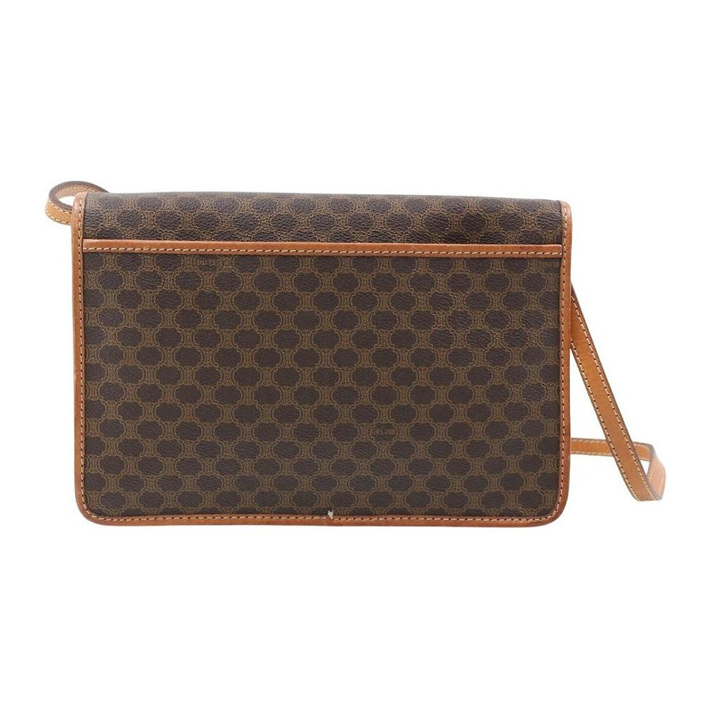 CELINE Brown Macadam Shoulder Crossbody Bag LHQ2329