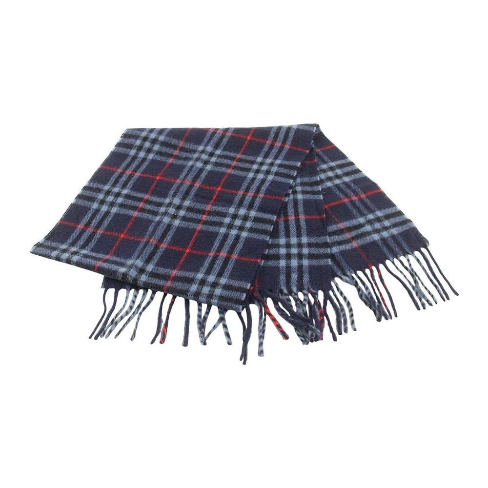 BURBERRY Blue Nova Check Wool Scarf LHQ2360