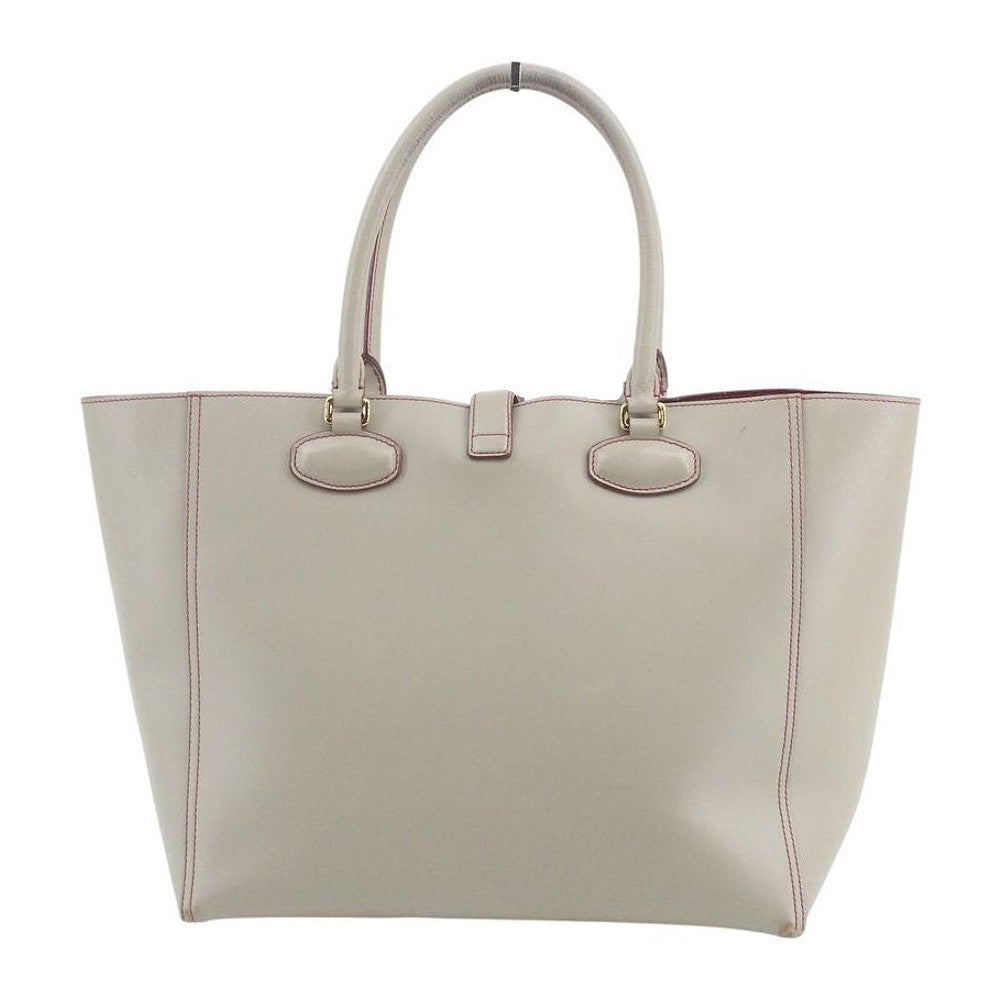 LOEWE Grey Leather Leo Anagram Tote Bag LHQ2364