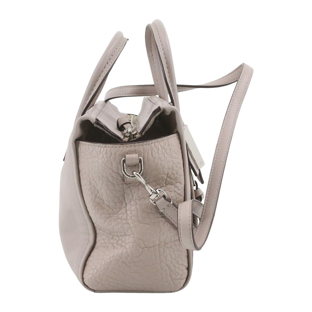 COACH Bleeker Mini Grey Leather Riley Carryall Tote Shoulder Bag LHQ2390