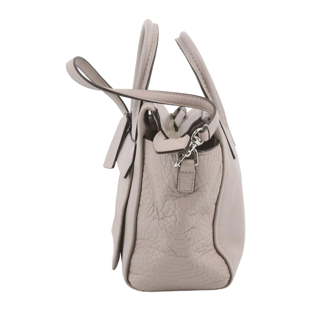 COACH Bleeker Mini Grey Leather Riley Carryall Tote Shoulder Bag LHQ2390