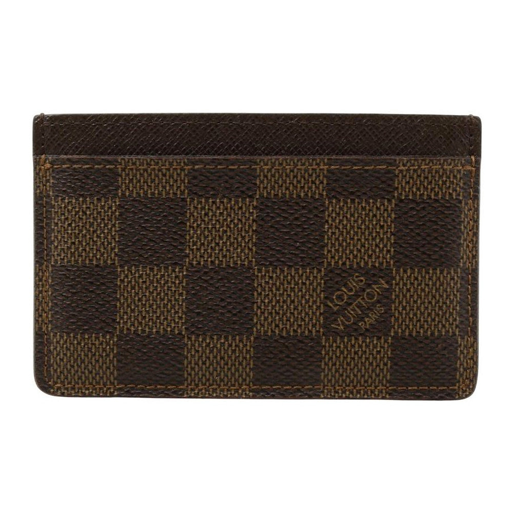LOUIS VUITTON Damier Ebene Card Holder LHQ2422