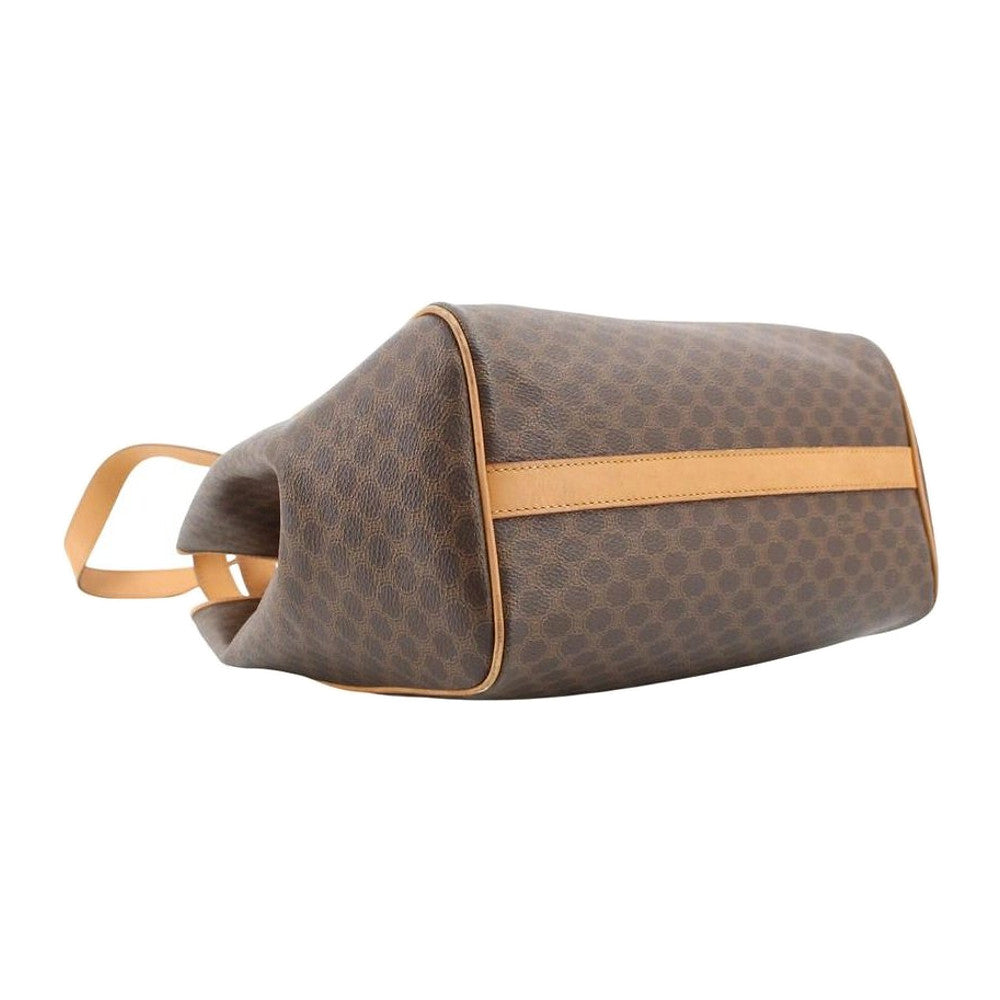 CELINE Brown Macadam Shoulder Tote Bag LHQ2428