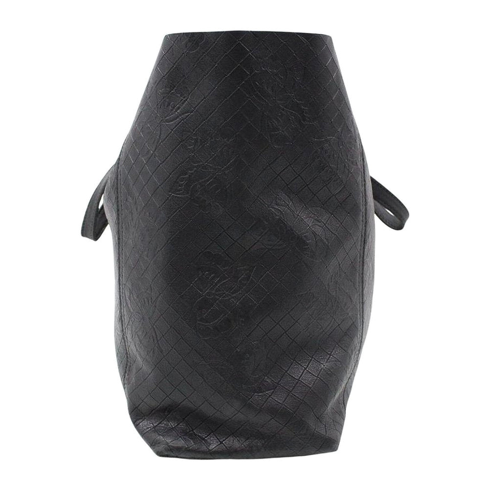 BOTTEGA VENETA Intrecciomirage Butterfly Black Leather Tote Bag LHQ2434