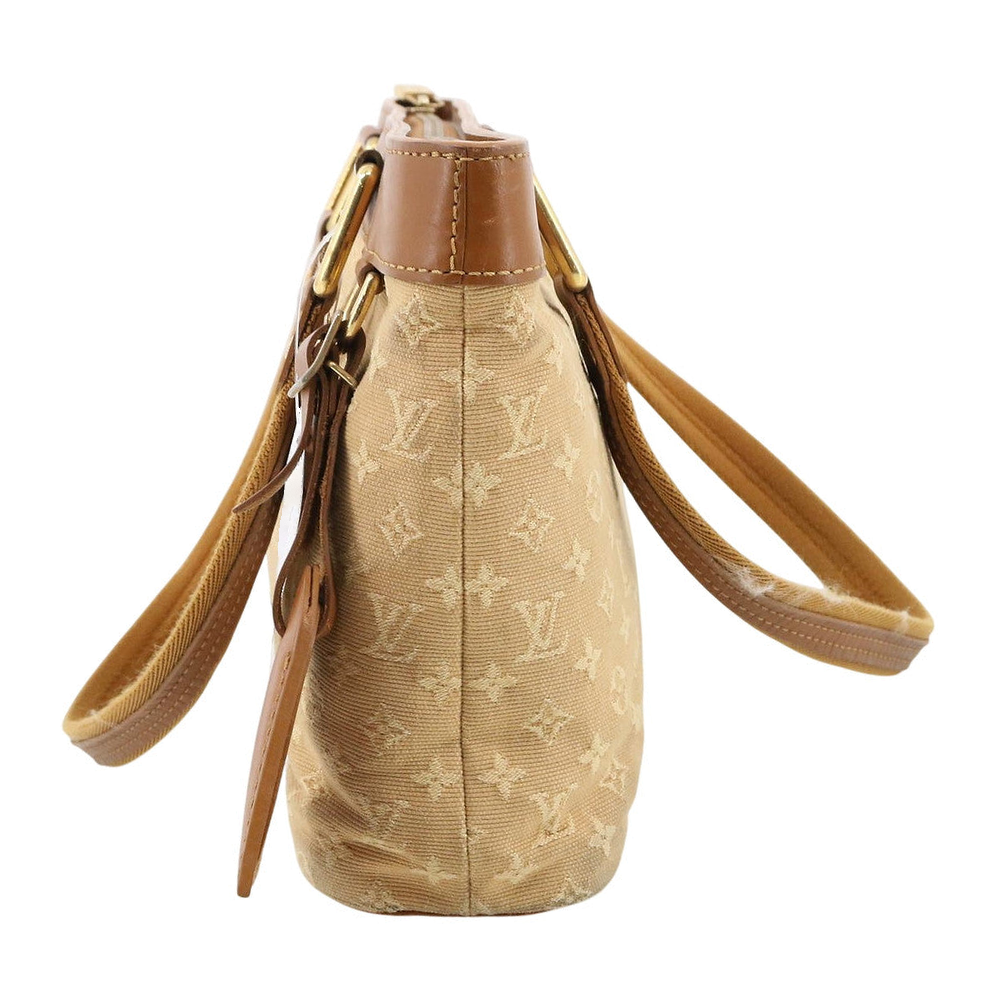 LOUIS VUITTON Monogram Mini Lin Lucille PM Handbag Beige LHQ2523
