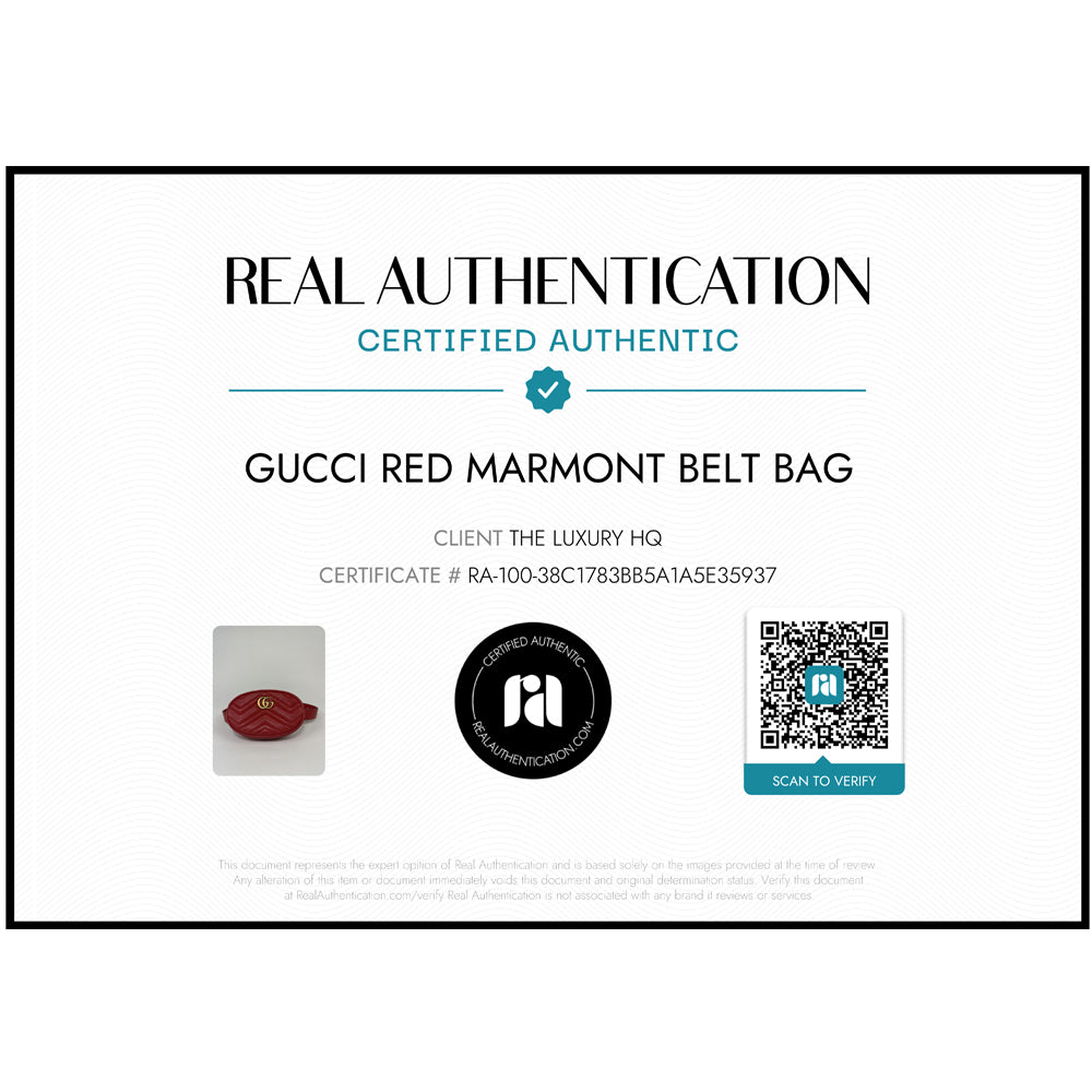 GUCCI Borsa a tracolla rossa Marmont LHQ40