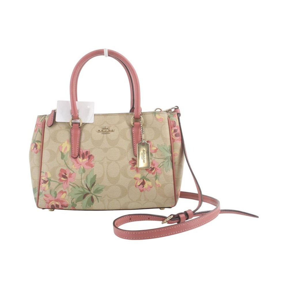 COACH Mini Surrey Carryall Lily Print Crossbody Shoulder Bag LHQ2312