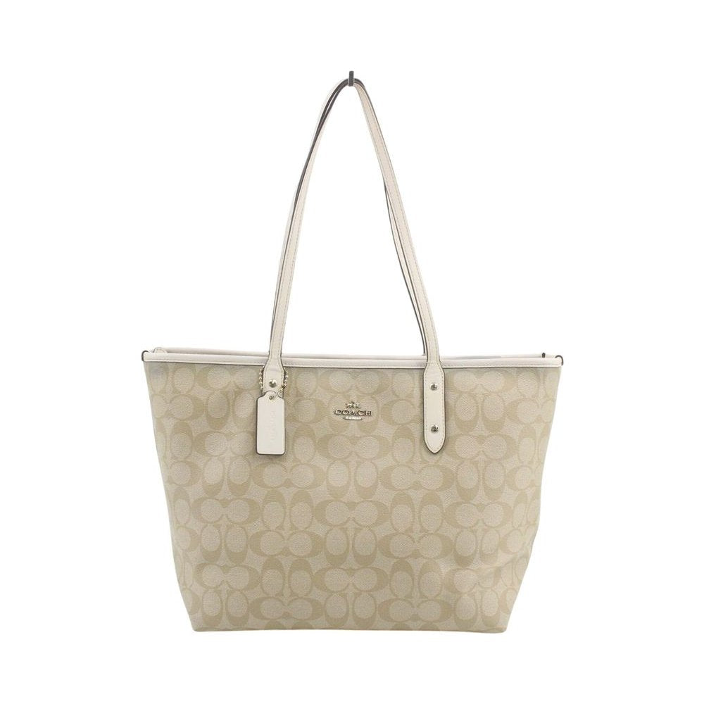 COACH Cream Signature Canvas City Tote Bag LHQ2321