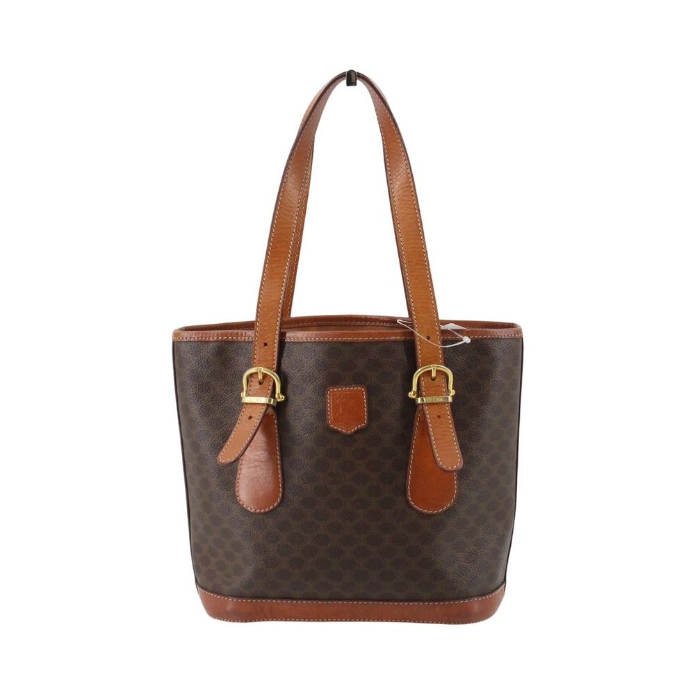 CELINE Brown Macadam Bucket Bag LHQ2349
