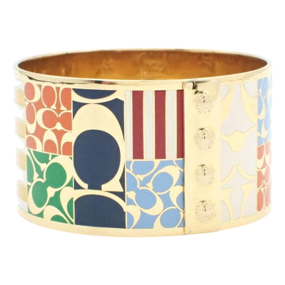 COACH Signature Enamel Cuff Bangle LHQ2500