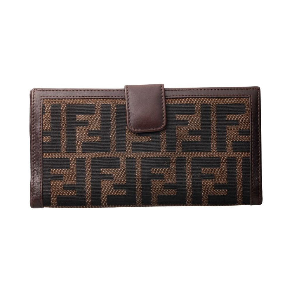 FENDI Zucca Brown Purse LHQ2346