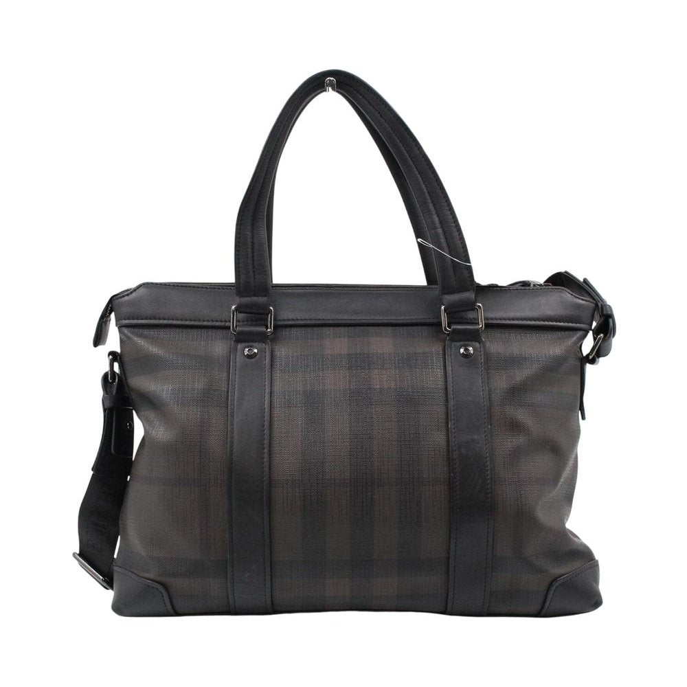 BURBERRY Smoked Check Newburg Crossbody Briefcase Bag LHQ2269