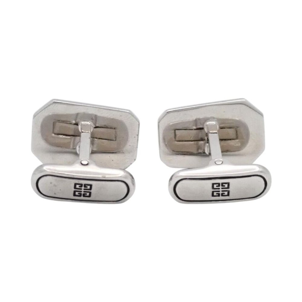 GIVENCHY Vintage Two-Tone Enamel Cufflinks LHQ2261