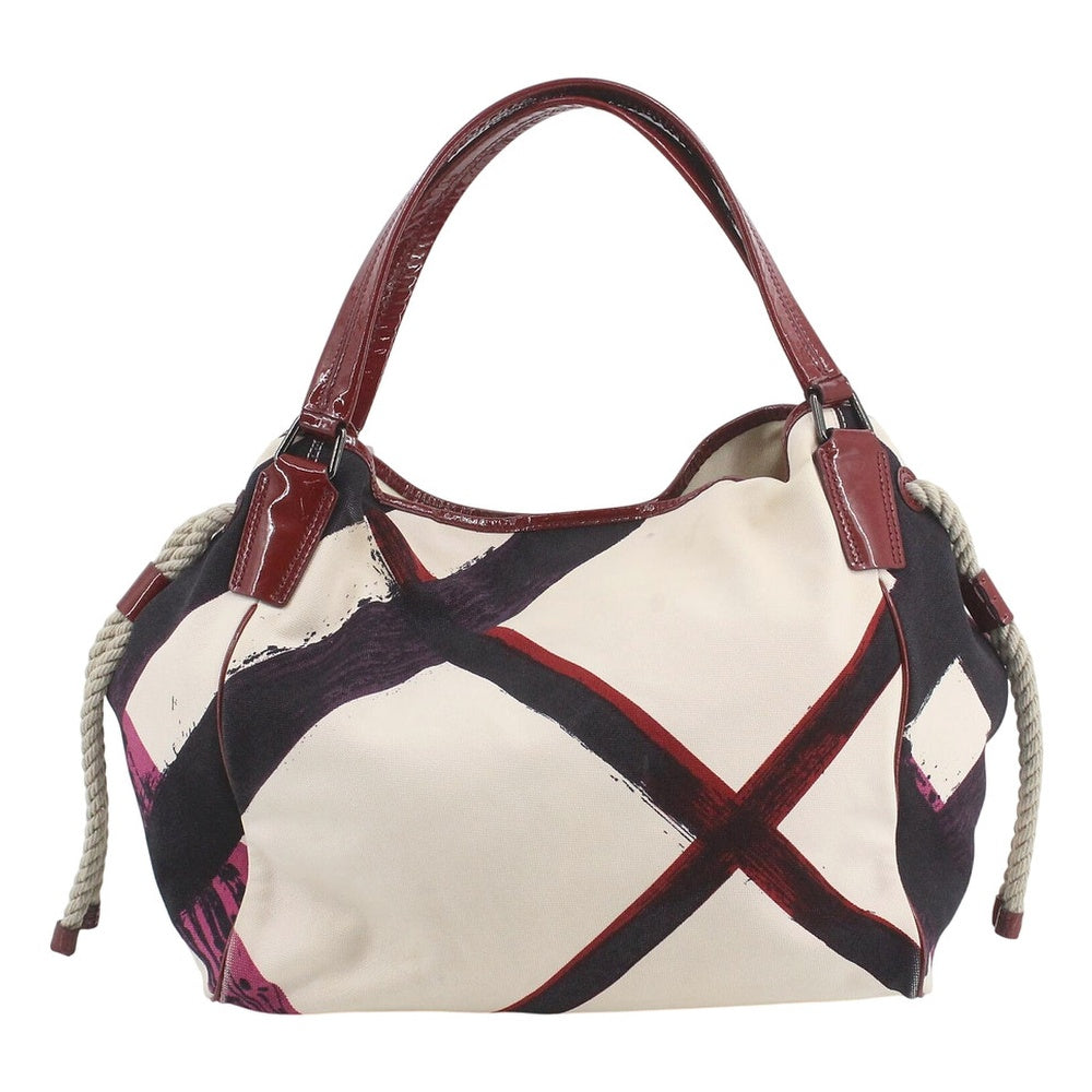 BURBERRY Blue Label Check Canvas Tote Bag LHQ2503