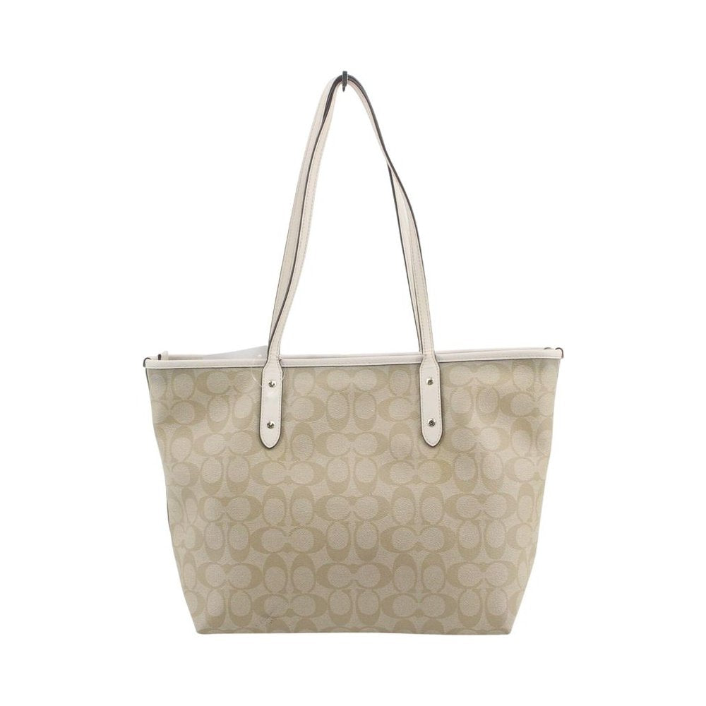 COACH Cream Signature Canvas City Tote Bag LHQ2321