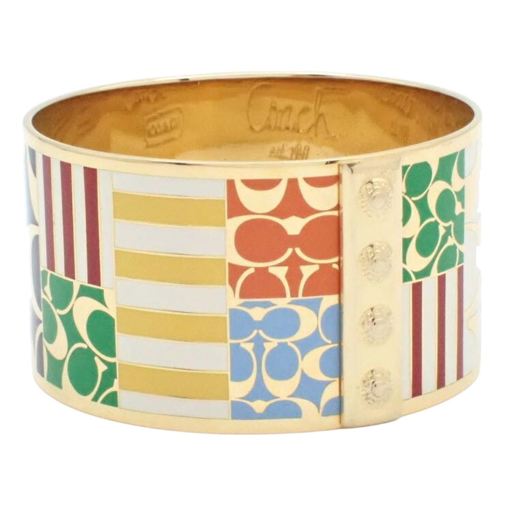 COACH Signature Enamel Cuff Bangle LHQ2500
