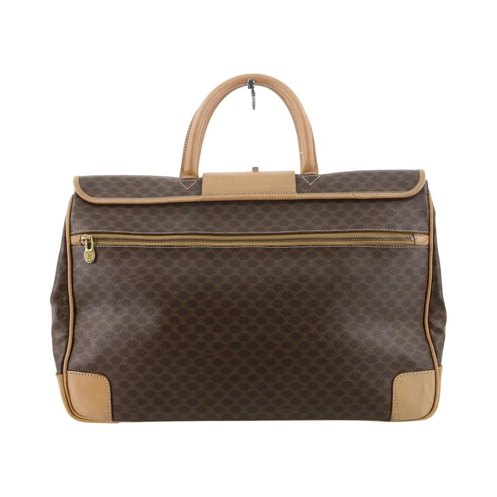 CELINE Brown Macadam Travel Handbag LHQ2347