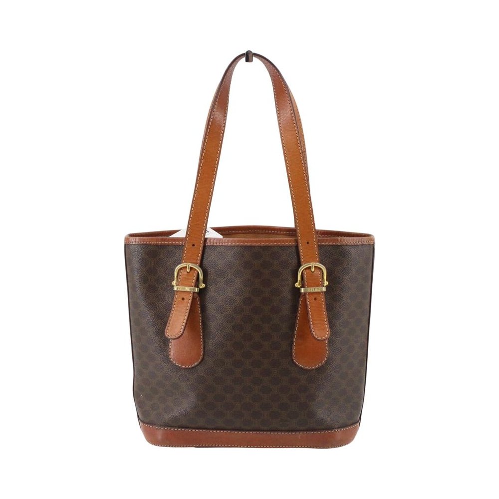 CELINE Brown Macadam Bucket Bag LHQ2349