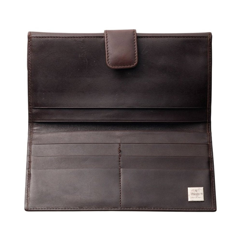 FENDI Zucca Brown Purse LHQ2346