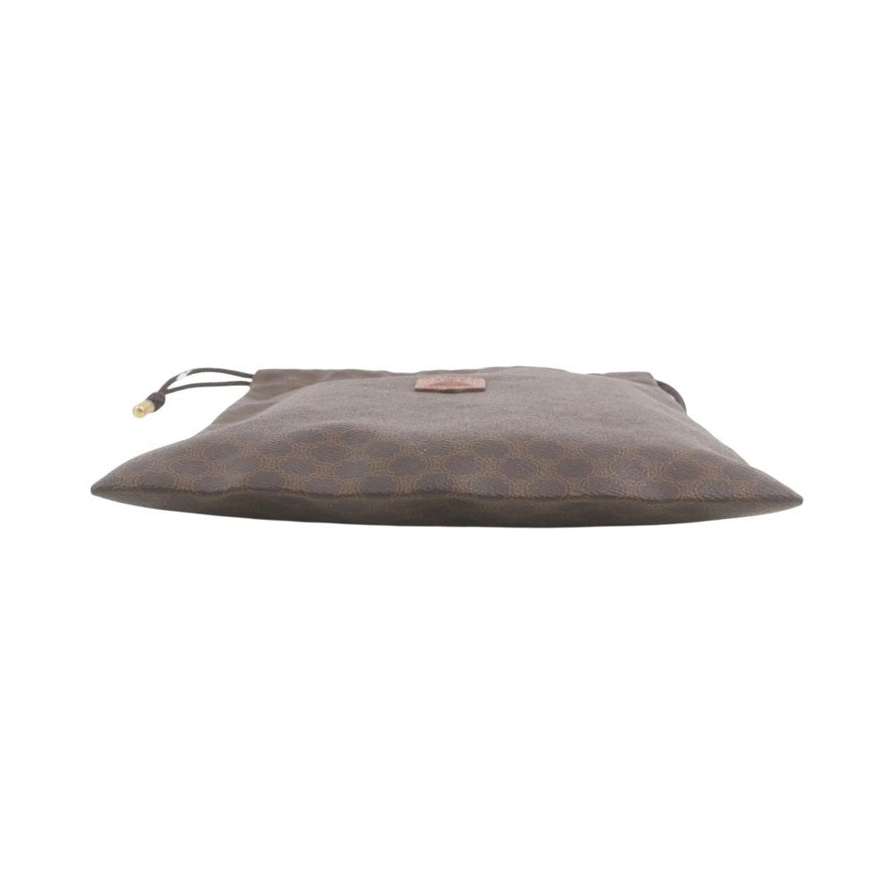 Celine Macadam Brown Drawstring Pouch LHQ2266