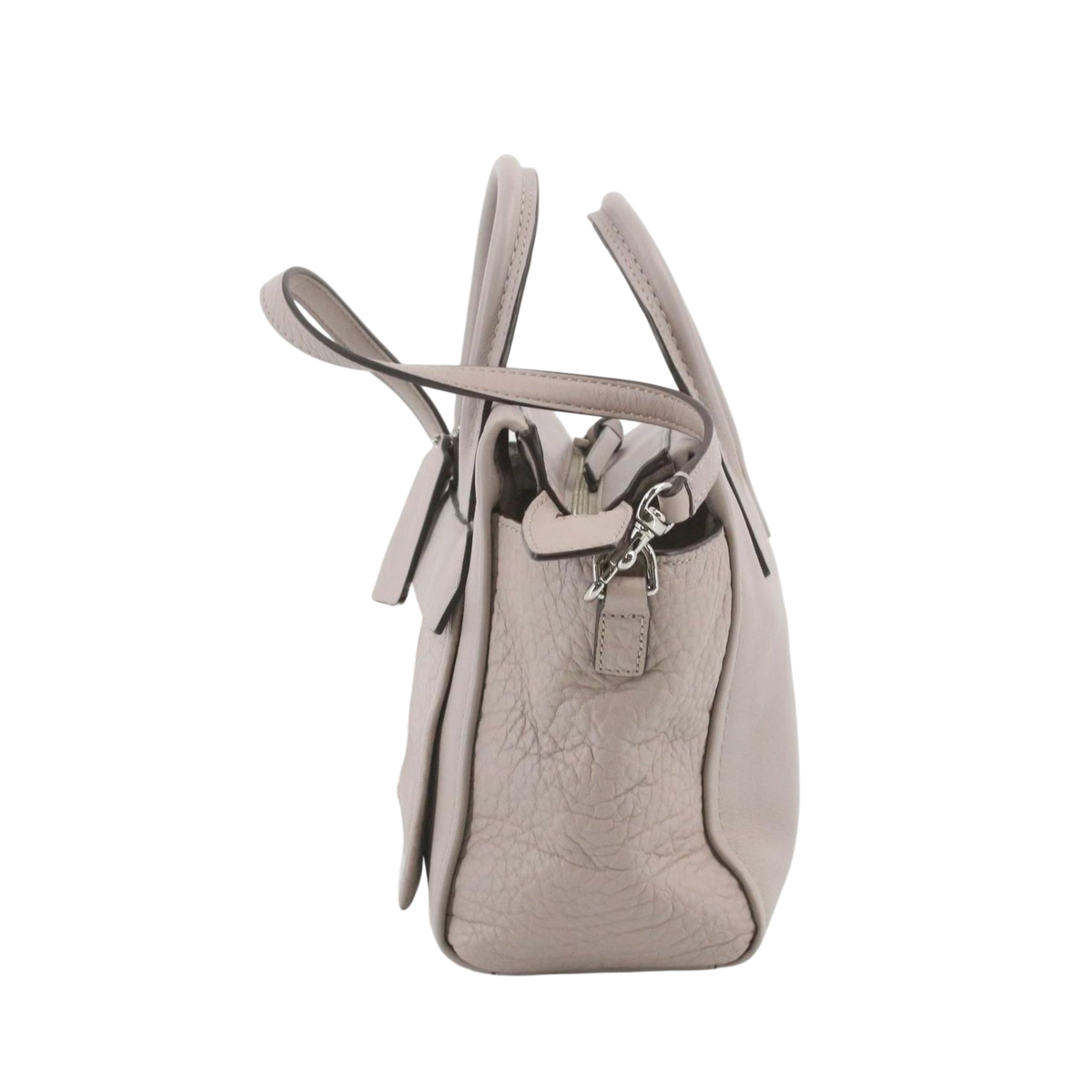 COACH Bleeker Mini Grey Leather Riley Carryall Tote Shoulder Bag LHQ2390