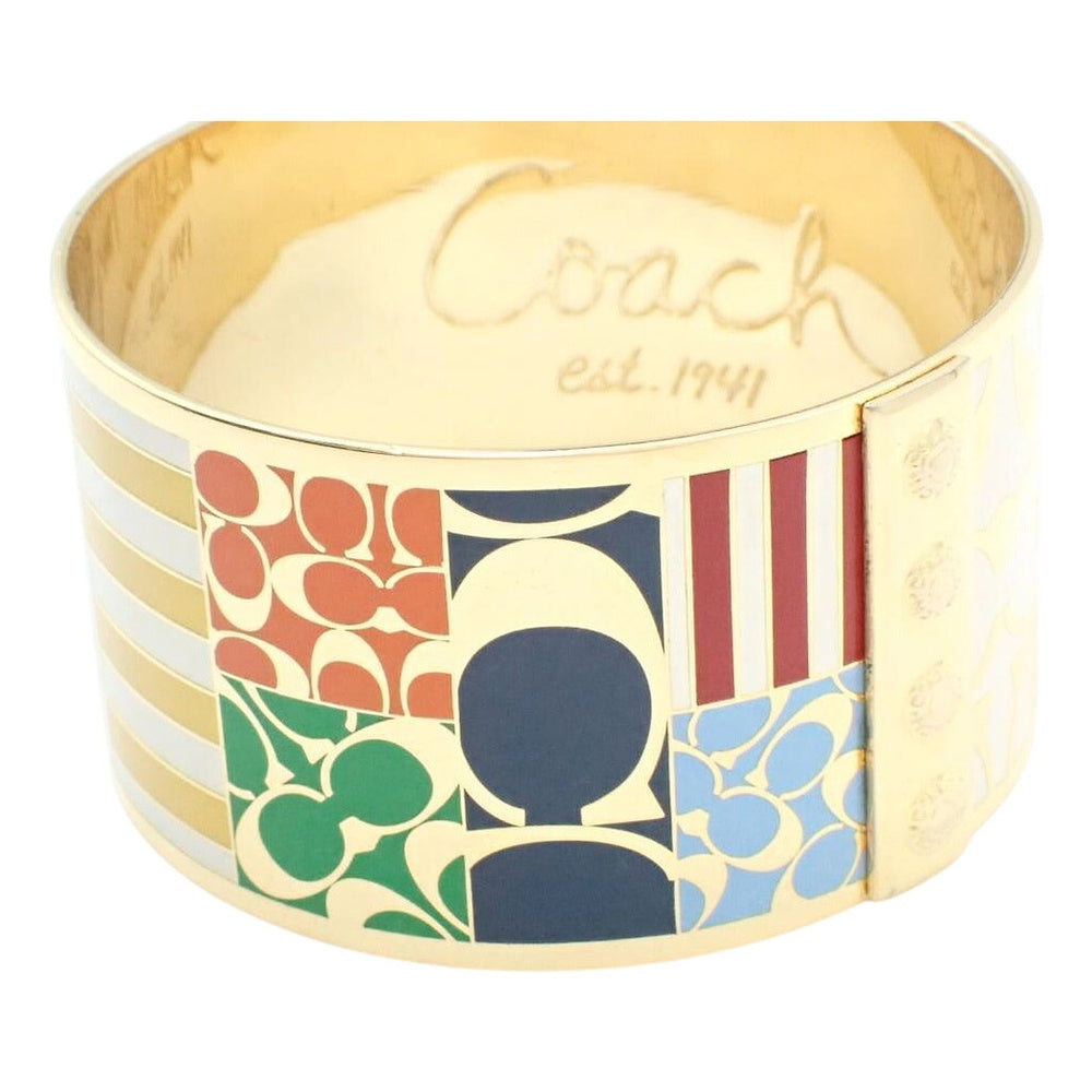 COACH Signature Enamel Cuff Bangle LHQ2500